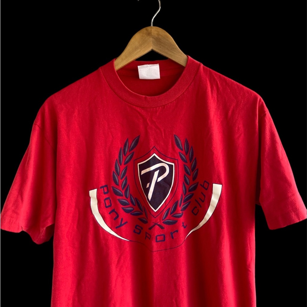 Vintage 80s Pony Sport Club tee single stitch 1980s